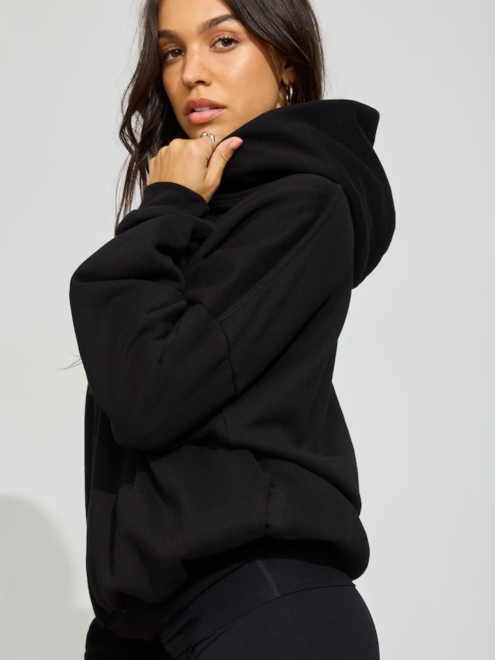 Garage Black Ultra Fleece Pullover Hoodie Sweatshirt NWT Size L/XL - Picture 3 of 8